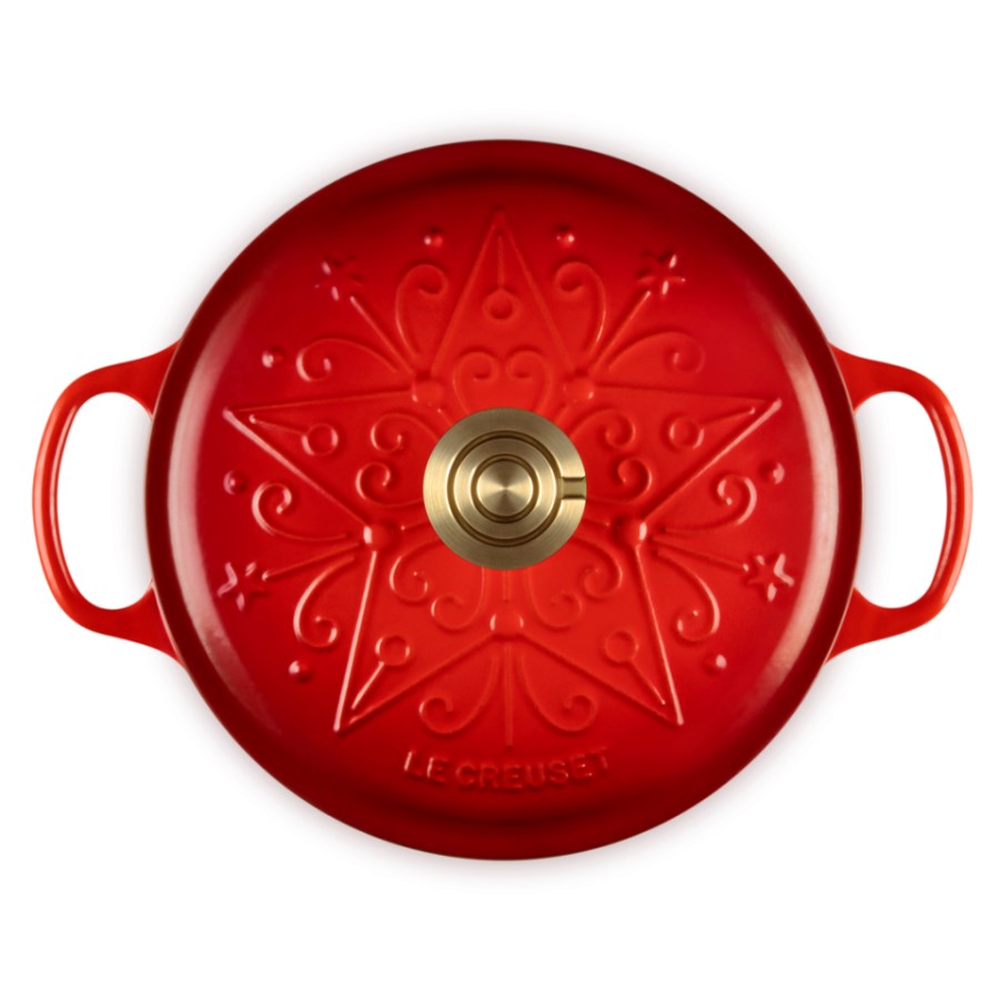 additioanl image for  Le Creuset Xmas Rd Casserole Cerise 24 c 